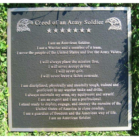Creed of Heroes Plaques