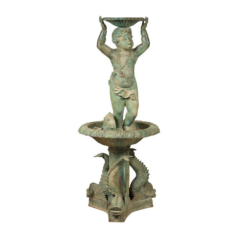 Cherub and Fish Fountain