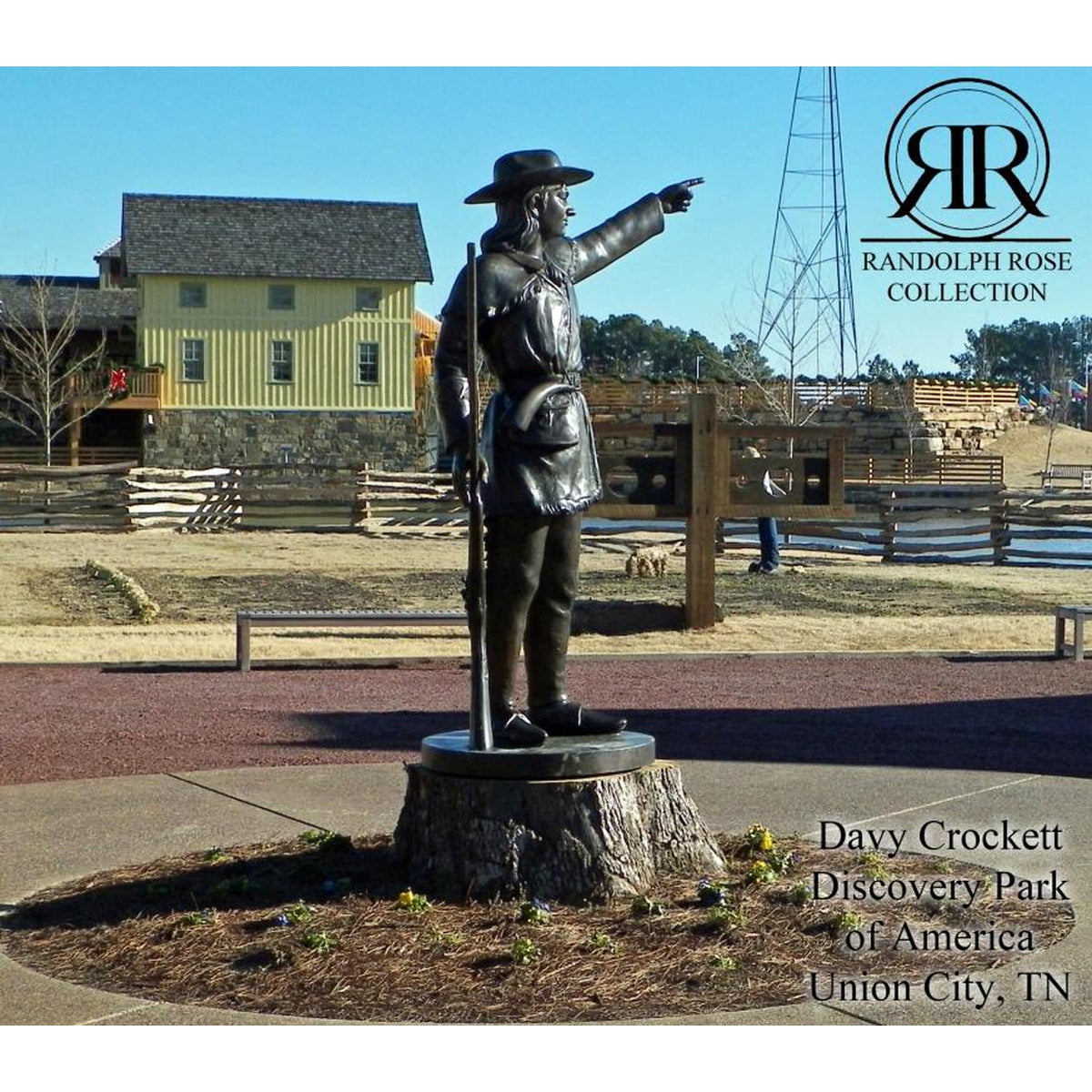 Life-size Bronze Statue of Davy Crockett | Randolph Rose Collection