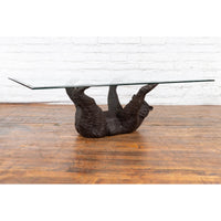 Bear on Back with Paws Up Table Base