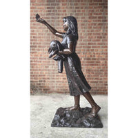 Mary Holding Doll and Releasing Butterfly-Custom Bronze Statues & Fountains for Sale-Randolph Rose Collection