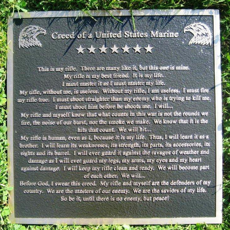 Creed of Heroes Patriotic Plaques