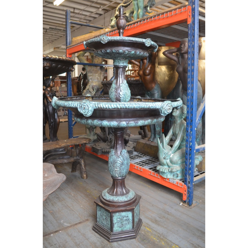 Rose Tray Fountain-Custom Bronze Statues & Fountains for Sale-Randolph Rose Collection