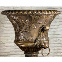 Urn with Lion Head Handles