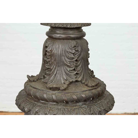 Urn with Lion Head Handles