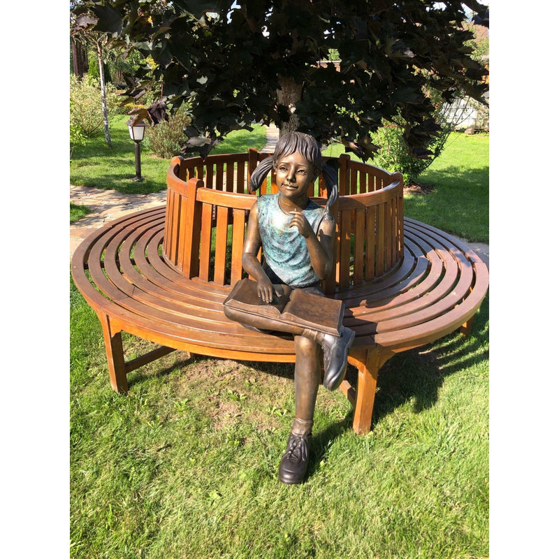 Contemplation-Bronze Statue of Children Reading-Randolph Rose Collection-RG111