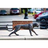 Jaguar Statue on the Prowl-Custom Bronze Statues & Fountains for Sale-Randolph Rose Collection