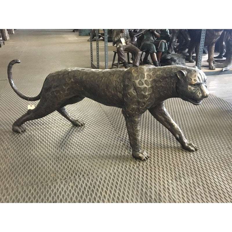Bronze Statue | Safari Bronze Jaguar Leopard Cheetah Sculpture