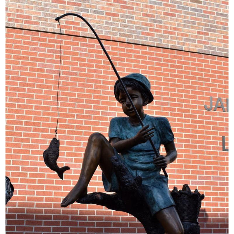 Catch of the Day Bronze Statue-Custom Bronze Statues & Fountains for Sale-Randolph Rose Collection
