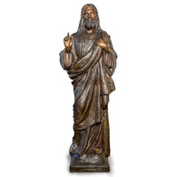 Bronze garden statue of Jesus teaching - Randolph Rose Collection