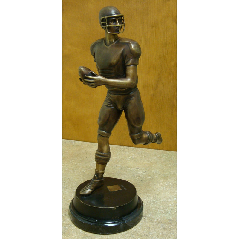 Bronze Tabletop Football Quarterback Statue | Randolph Rose Collection