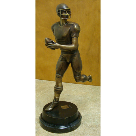 Football Quarterback Bronze Tabletop Statue