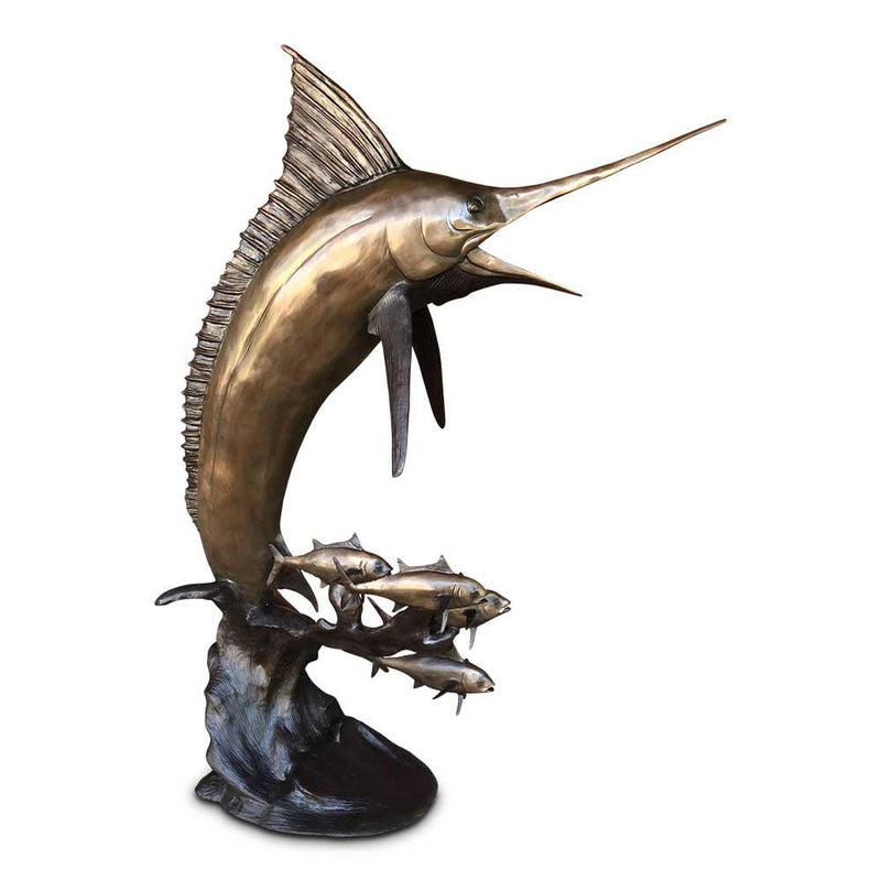 Gigantic Marlin Fountain & Statue-Custom Bronze Statues & Fountains for Sale-Randolph Rose Collection