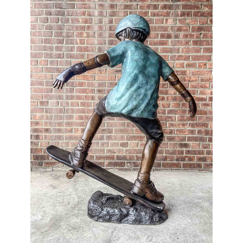Freestyle Boy Skateboarder-Custom Bronze Statues & Fountains for Sale-Randolph Rose Collection
