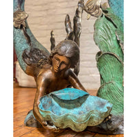 Two Mermaids Holding Shell Fountain-Custom Bronze Statues & Fountains for Sale-Randolph Rose Collection