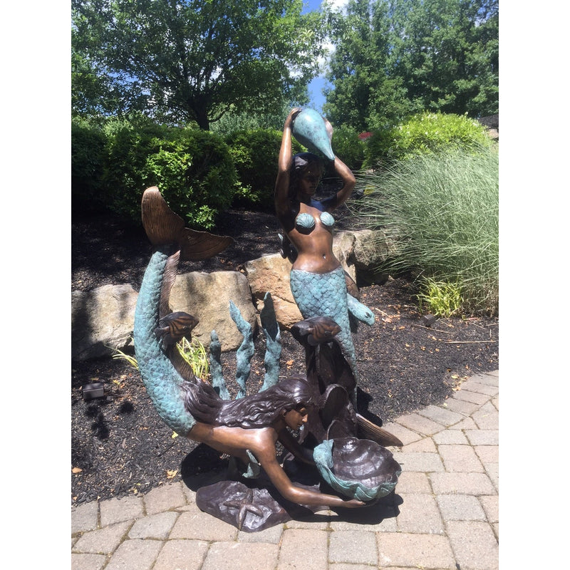 Bronze Mermaid Statues | Mermaid Fountains | Mermaid Art