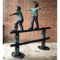 Balancing Act Buddies-Custom Bronze Statues & Fountains for Sale-Randolph Rose Collection