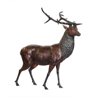 Life-Size Standing Elk Statue