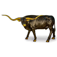 Bronze Texas Longhorn Statue-Custom Bronze Statues & Fountains for Sale-Randolph Rose Collection