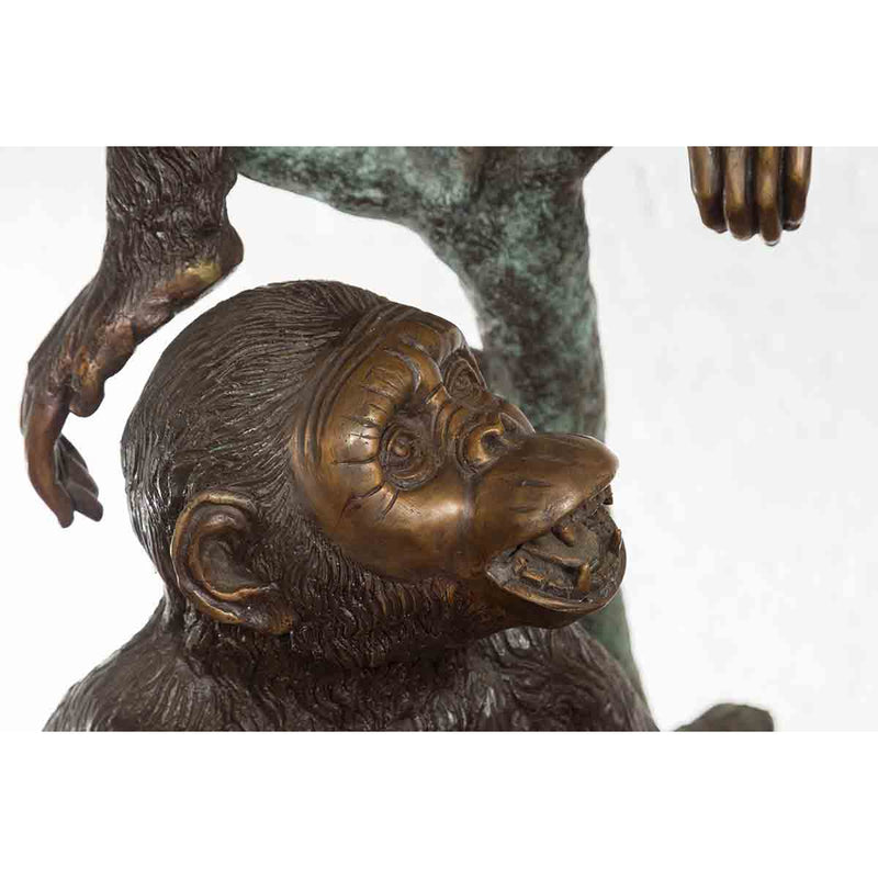 Monkey Business - Three Monkeys Sitting in a Tree-Custom Bronze Statues & Fountains for Sale-Randolph Rose Collection