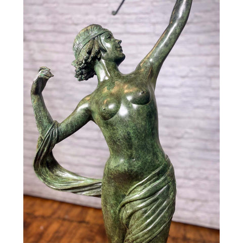 Roman Goddess Diana Bronze Statue