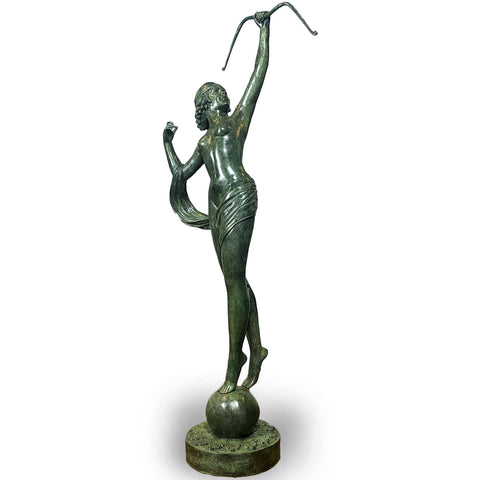 Roman Goddess Diana Bronze Statue