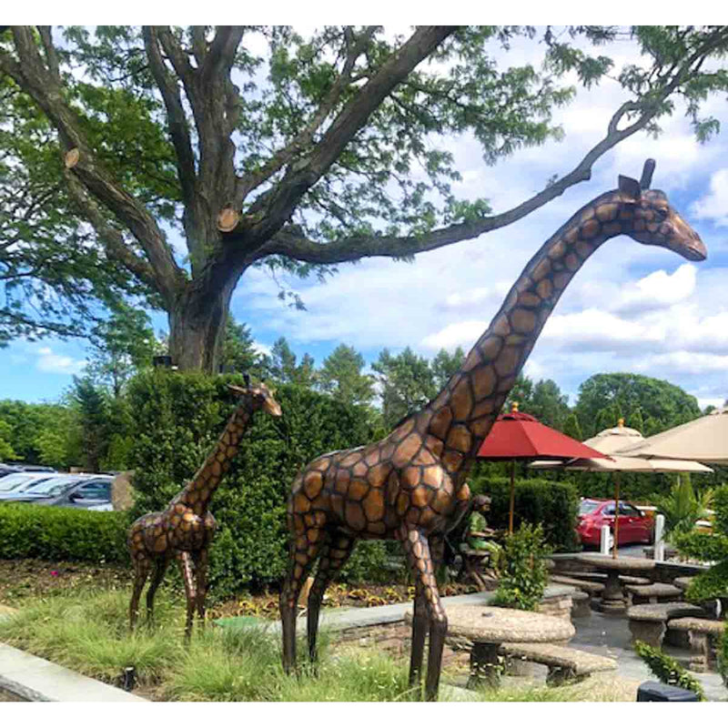 Family of Giraffes-Custom Bronze Statues & Fountains for Sale-Randolph Rose Collection