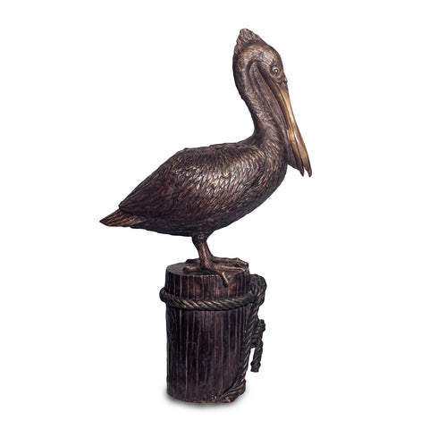 Pelican Sitting on Piling