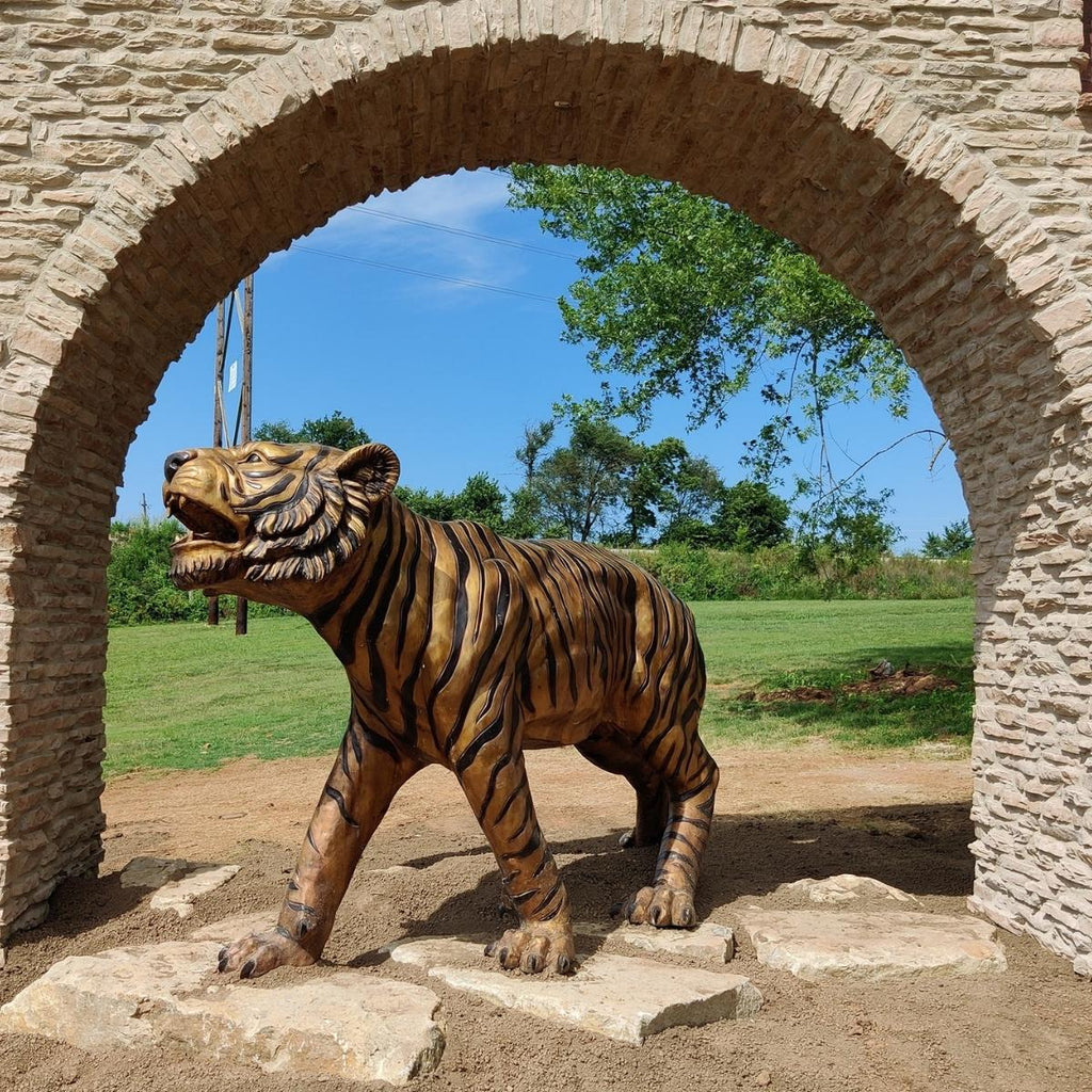 Bronze Bengal Tiger Statue-Custom Bronze Statues & Fountains for Sale-Randolph Rose Collection
