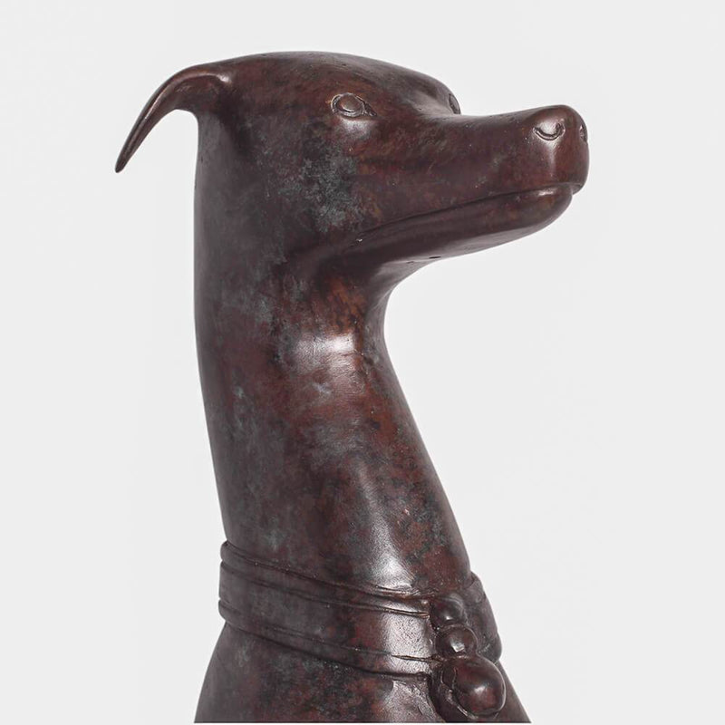 Sitting Whippets-Custom Bronze Statues & Fountains for Sale-Randolph Rose Collection