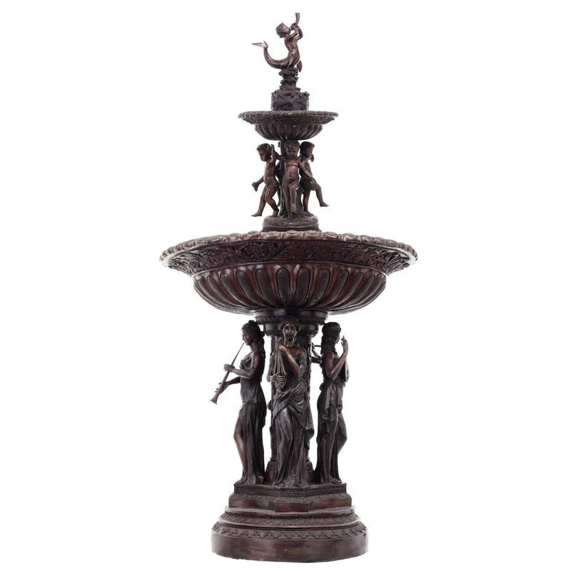 Large and Tall Bronze Garden Fountains | Randolph Rose Collection