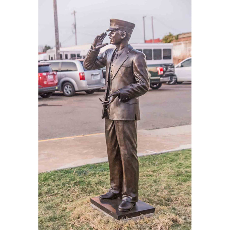 "All Aboard" Custom Bronze Train Conductor Set Statue-Custom Bronze Statues & Fountains for Sale-Randolph Rose Collection
