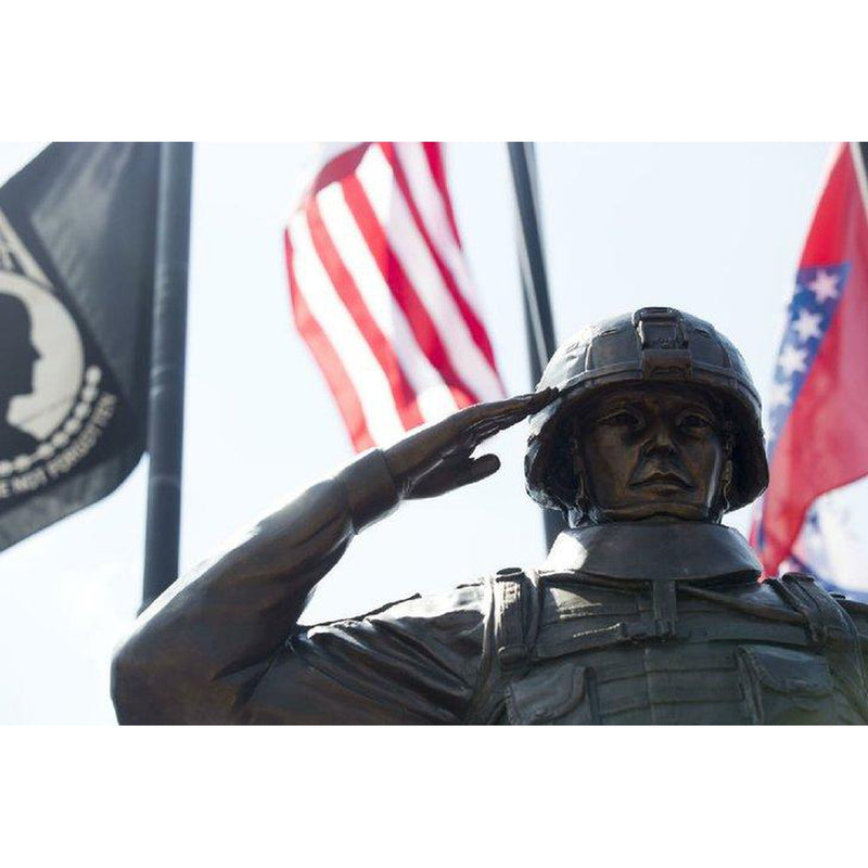 Custom Bronze U.S. Armed Forces Sculpture