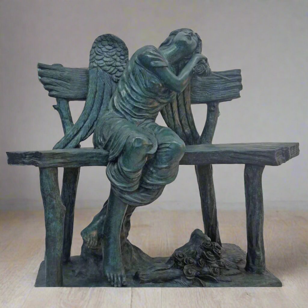 Bronze Angel Garden and Park Memorial Statue | Randolph Rose