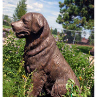 Bronze Golden Retriever Dog Statue | Randolph Rose Collection