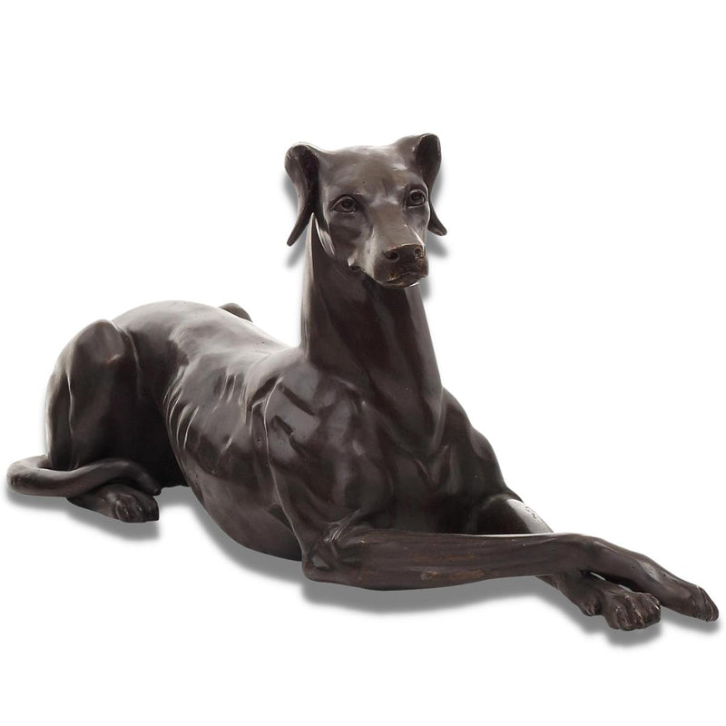 Pair of Reclining Greyhounds-Custom Bronze Statues & Fountains for Sale-Randolph Rose Collection