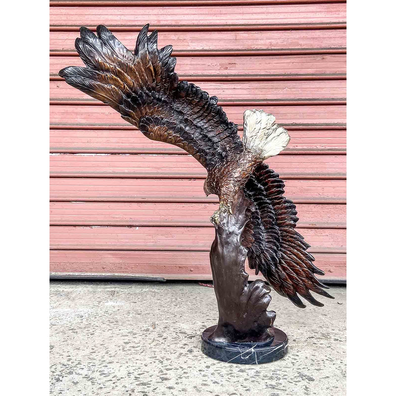 Eagle Wings Spread in Flight-Custom Bronze Statues & Fountains for Sale-Randolph Rose Collection
