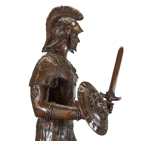 Bronze Roman Gladiator Statue