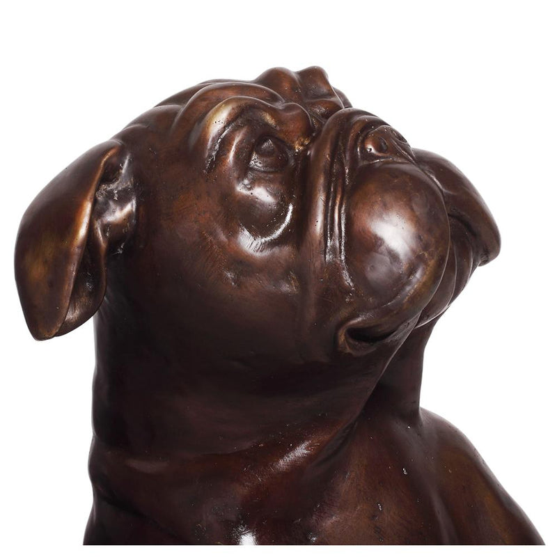 Bronze Bulldog Statue