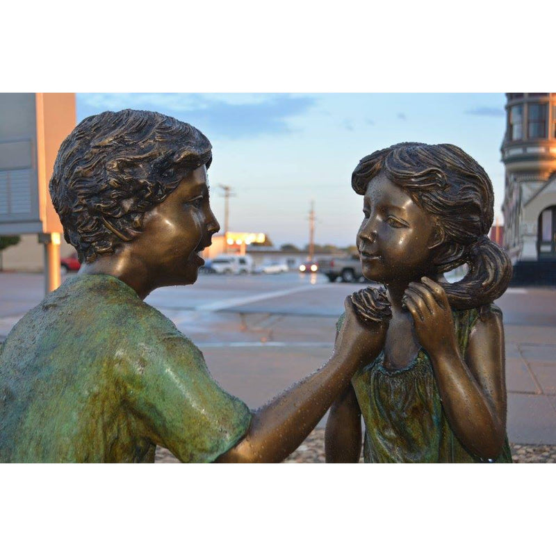 Forever Friends-Bronze Statue of Children Reading-Randolph Rose Collection-RG1534