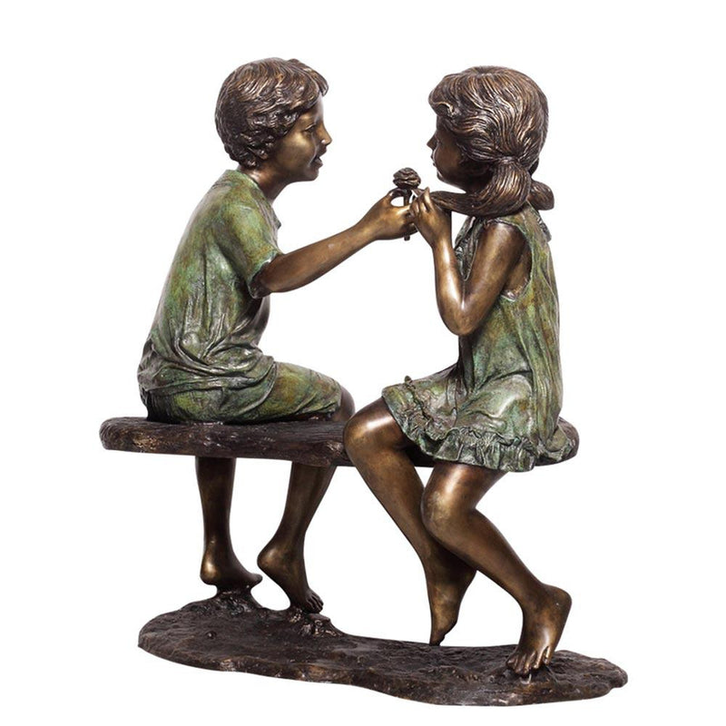 Forever Friends-Bronze Statue of Children Reading-Randolph Rose Collection-RG1534