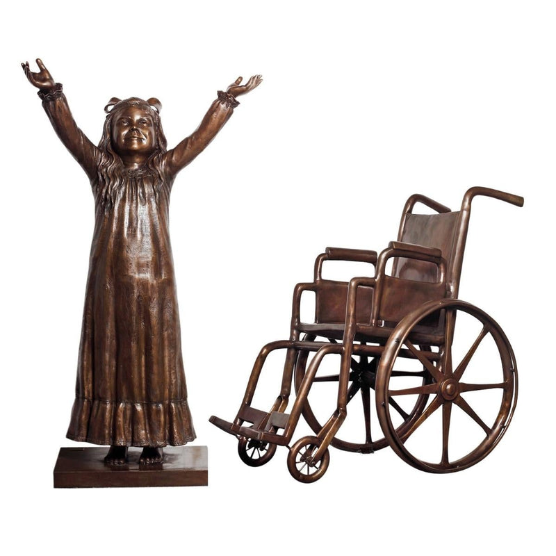 Custom Wheelchair-Custom Bronze Statues & Fountains for Sale-Randolph Rose Collection