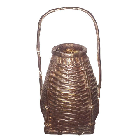 Bronze Basket Urn