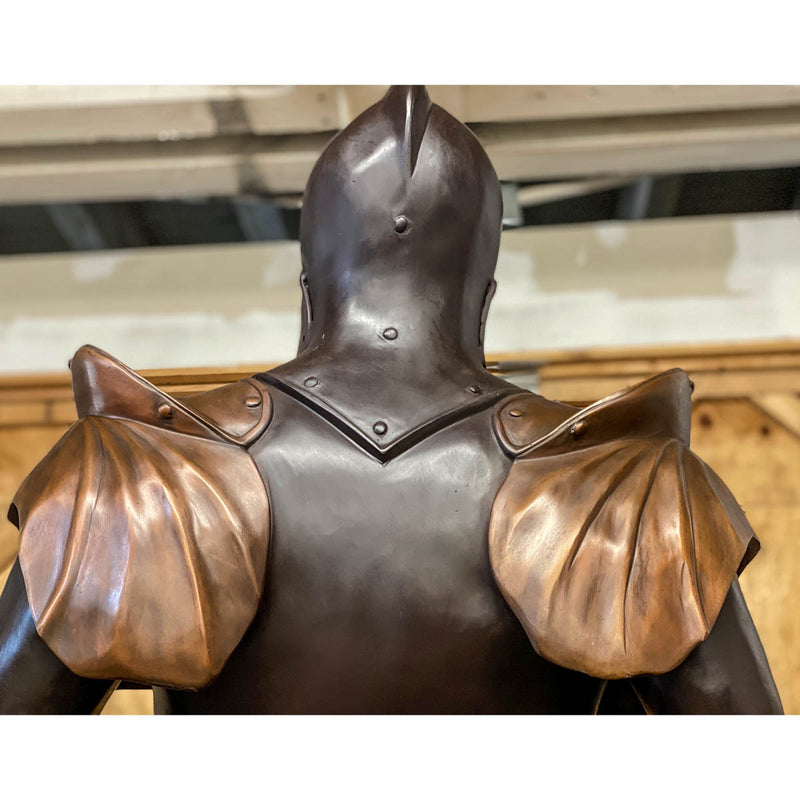 Bronze Knight Holding Sword Statue-Custom Bronze Statues & Fountains for Sale-Randolph Rose Collection
