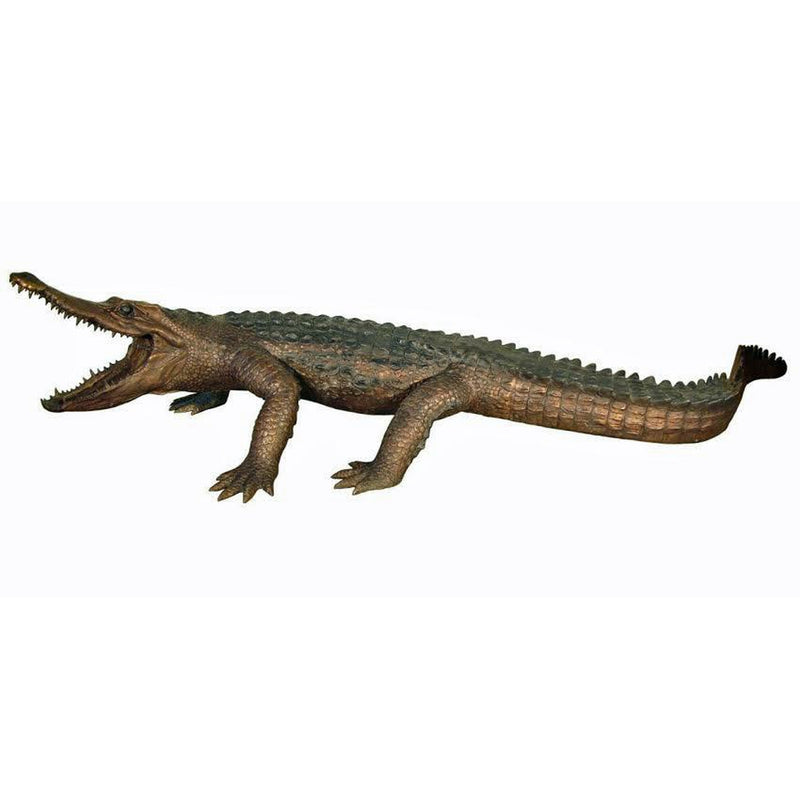 Bronze Alligator Statue