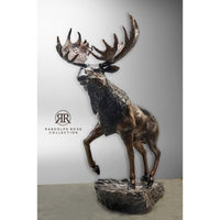 Bronze Moose Statue - Brown Patina-Custom Bronze Statues & Fountains for Sale-Randolph Rose Collection