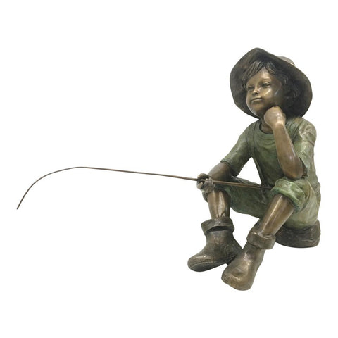 Bronze Little Fisherman Statue