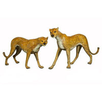 Special Patina Cheetahs statue| Cheetahs Special Patina Sculpture