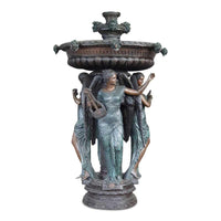 Four Lady fountain-Short version-Custom Bronze Statues & Fountains for Sale-Randolph Rose Collection
