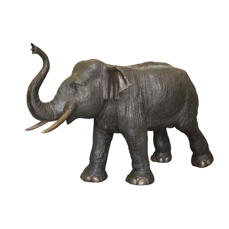 Bronze Elephant Statues | Life-Size Bronze Elephant Sculpture | Unique Home & Ga